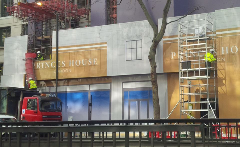 princes house site hoarding