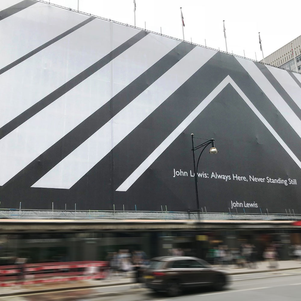 building wrap for john lewis oxford street