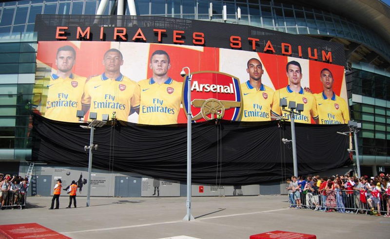 arsenal football club stadium wrap