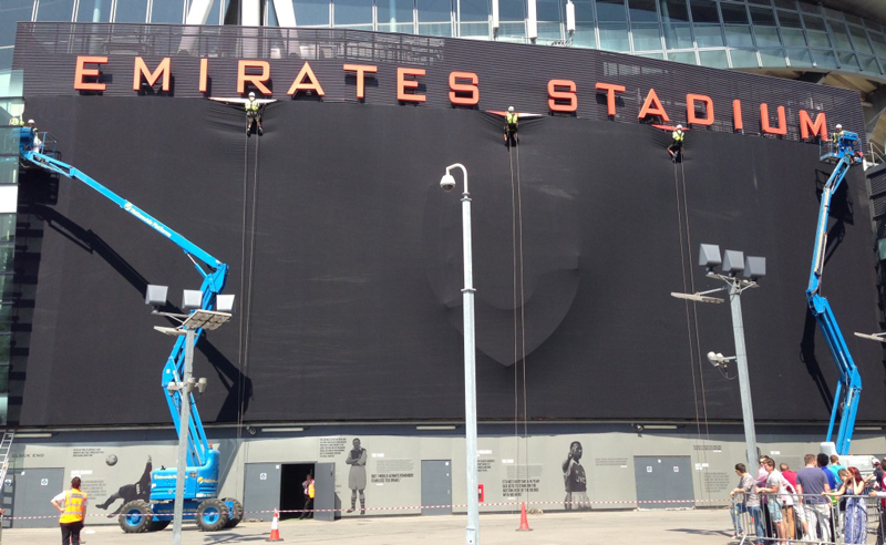 arsenal football club stadium wrap