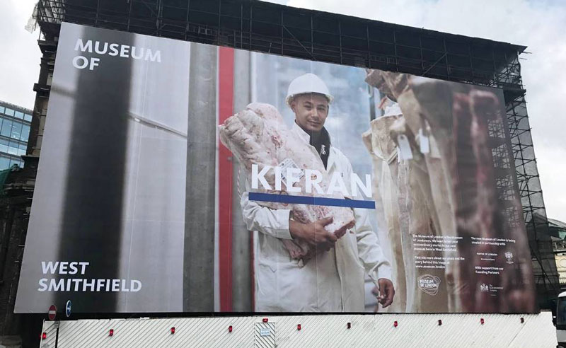 scaffold graphics for the museum of london