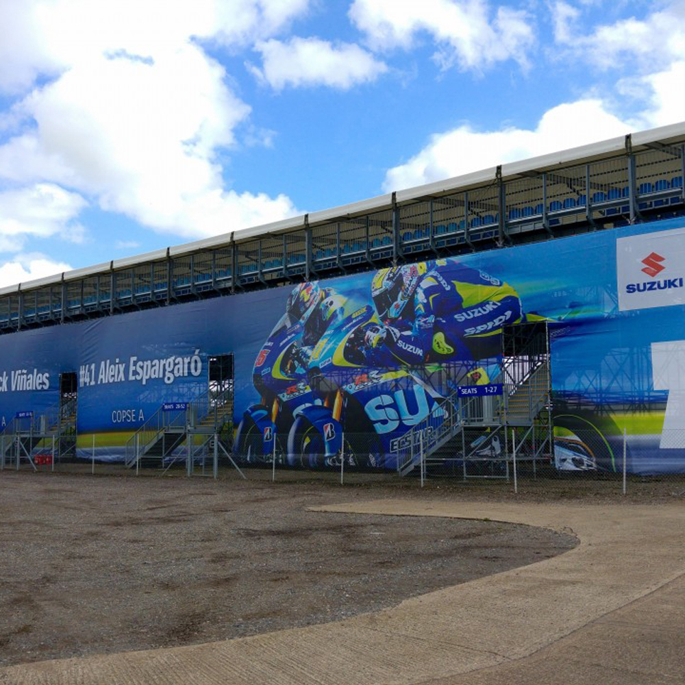 silverstone stadium banner wrap