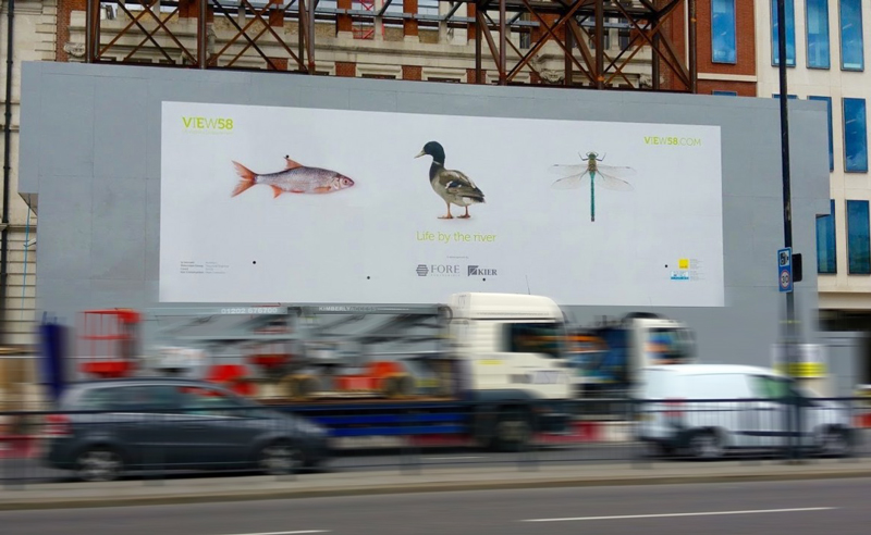 victoria embankment site hoarding graphics