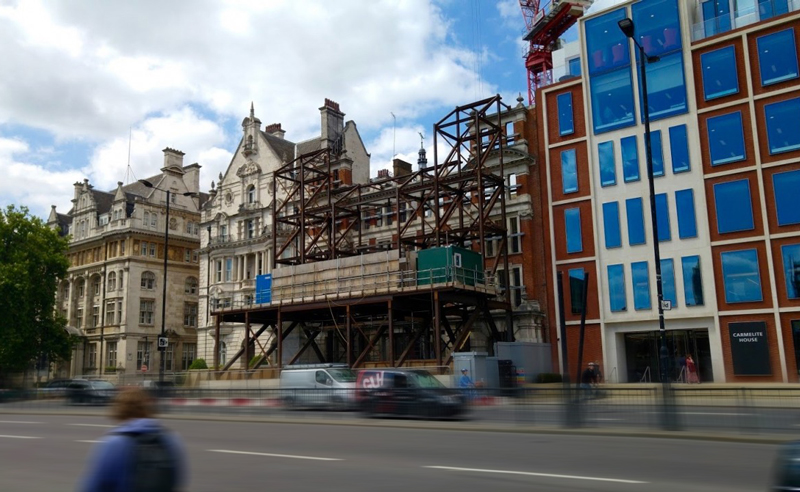 victoria embankment site hoarding graphics