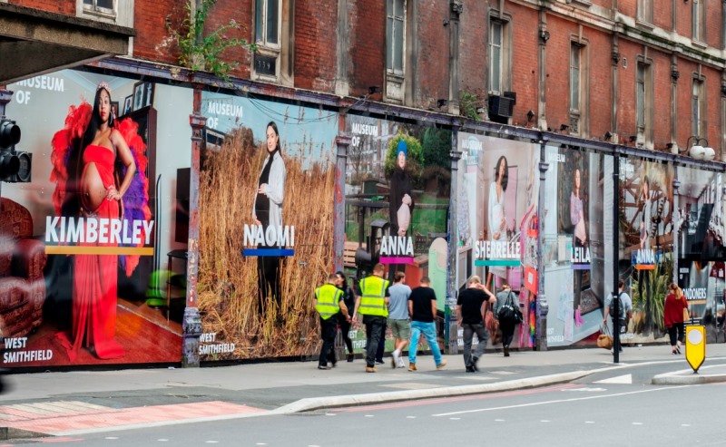 Museum of London site hoarding graphics