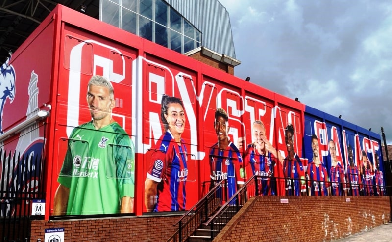 Crystal Palace FC self-adhesive cabin wrap