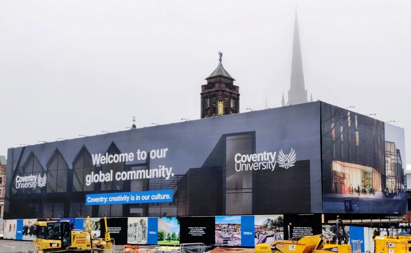 Coventry University building wrap