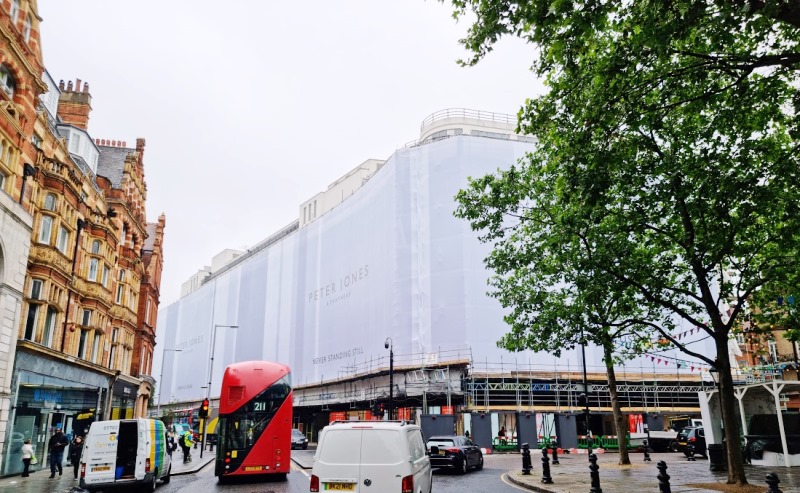 Peter Jones & Partners printed scaffold banner