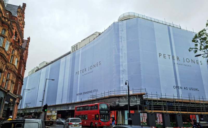 Peter Jones & Partners building wrap