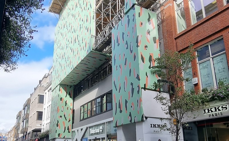 Carnaby Street printed scaffold banner