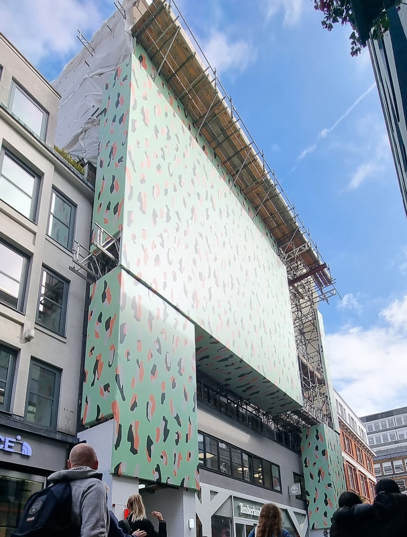 Carnaby Street printed scaffold banner