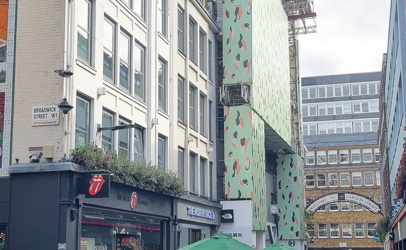 Carnaby Street scaffold wrap