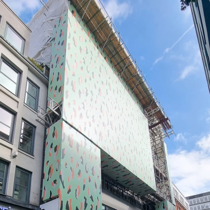 Carnaby Street scaffold wrap