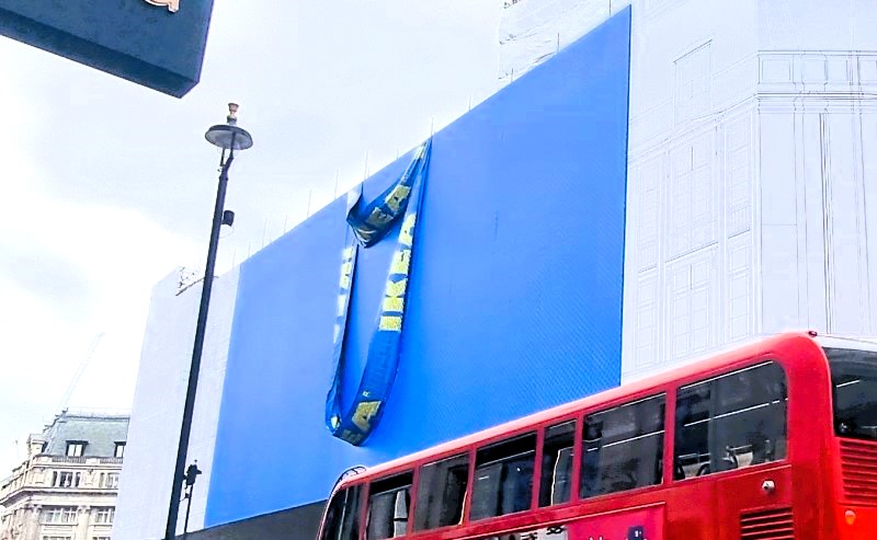 IKEA Oxford Circus building wrap