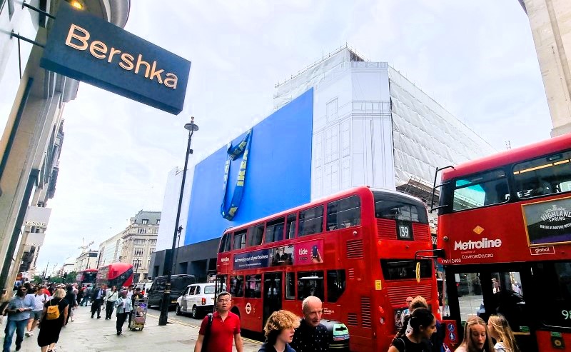 IKEA Oxford Circus building wrap