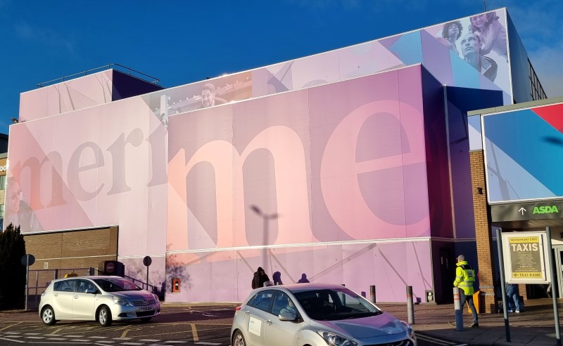 Merry Hill Shopping Centre building wrap