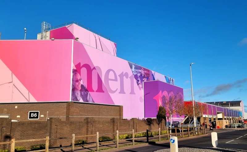 Merry Hill Shopping Centre building wrap