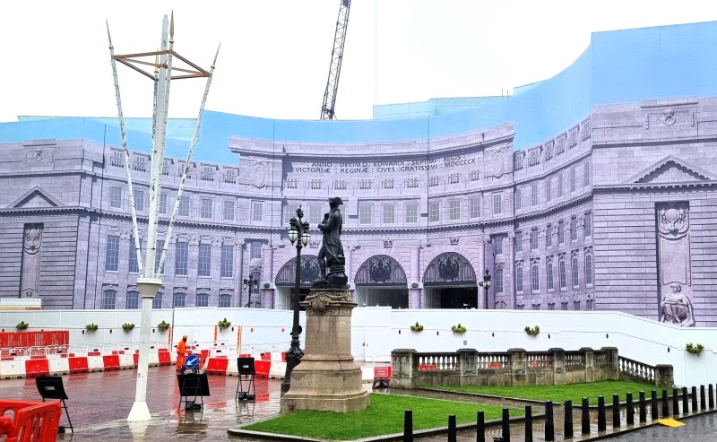 Admiralty Arch scaffold wrap