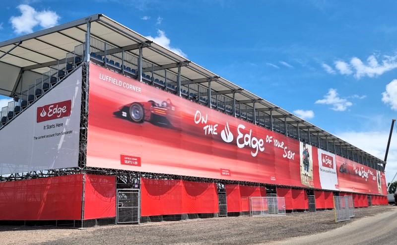 Silverstone Luffield Corner Grandstand wrap