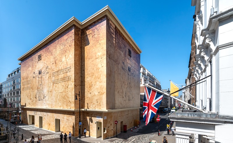 7 Burlington Gardens Printed Scaffold wrap