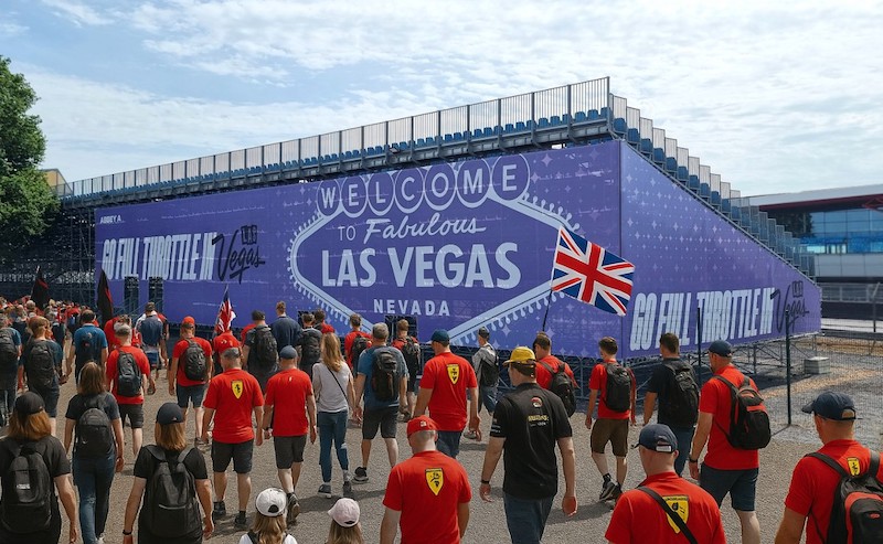 Silverstone grandstand banners