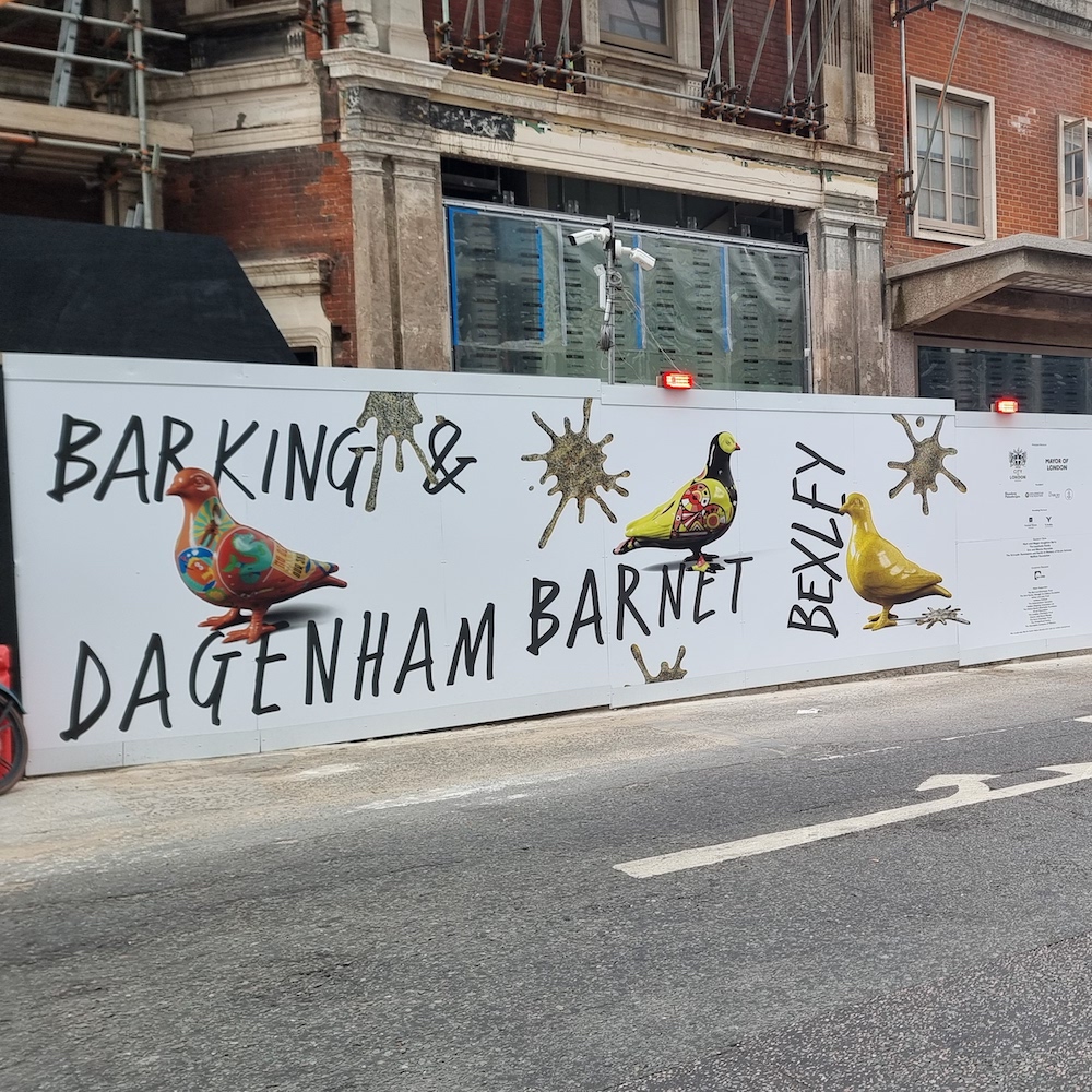London Museum Smithfield printed hoarding graphics