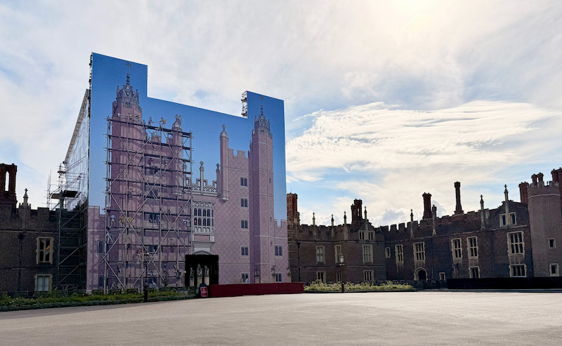 Hampton Court Palace printed scaffold wrap