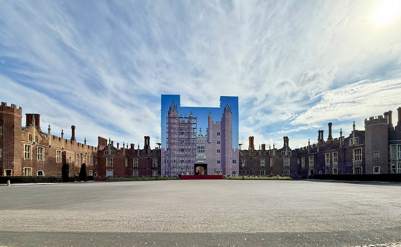 Hampton Court Palace printed scaffold wrap