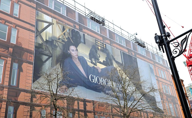 Giorgio Armani Sloane Street Embrace Building Wraps
