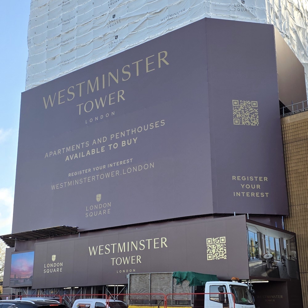 Westminster Tower building wrap