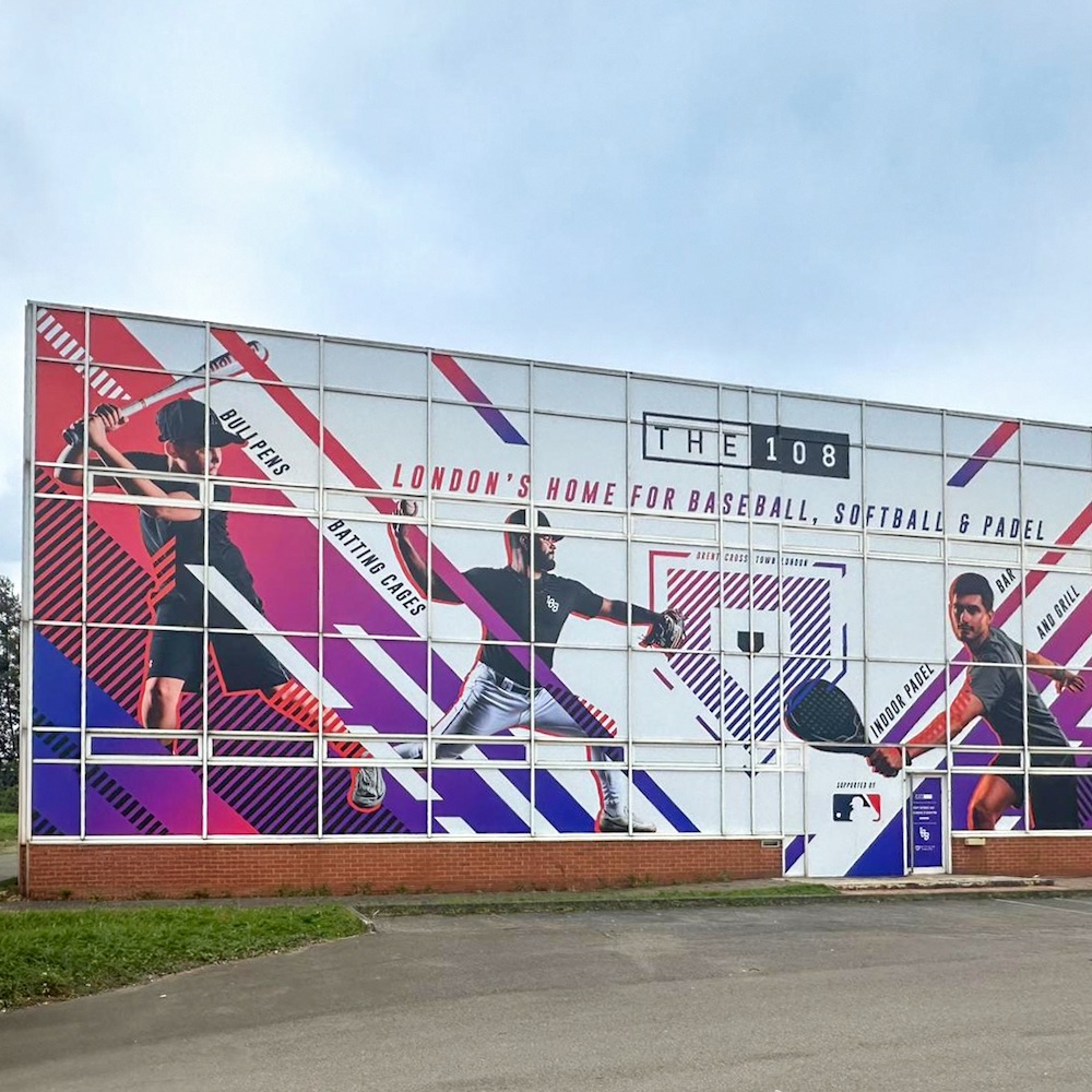 The 108, Brent Cross building wrap by Embrace
