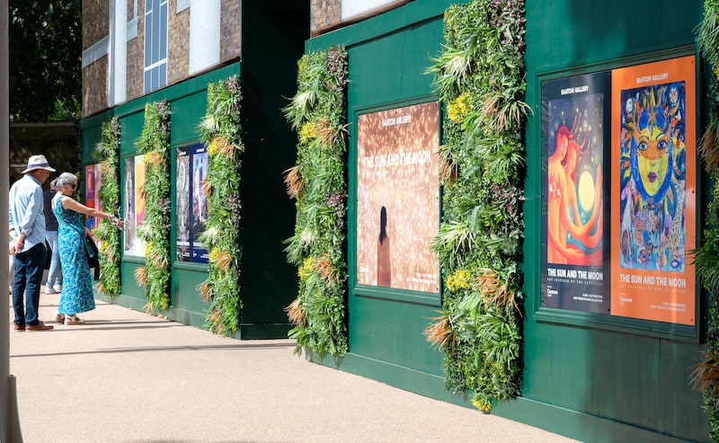 Saatchi gallery building wrap by Embrace