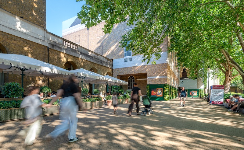 Saatchi gallery building wrap by Embrace