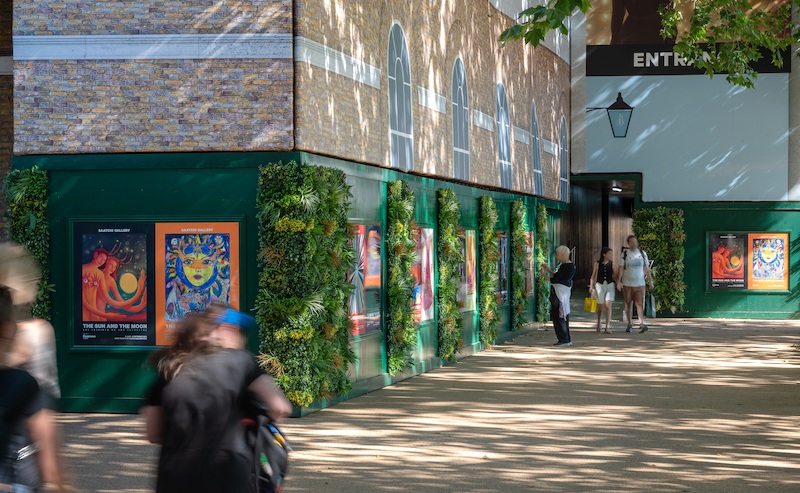 Saatchi gallery building wrap by Embrace
