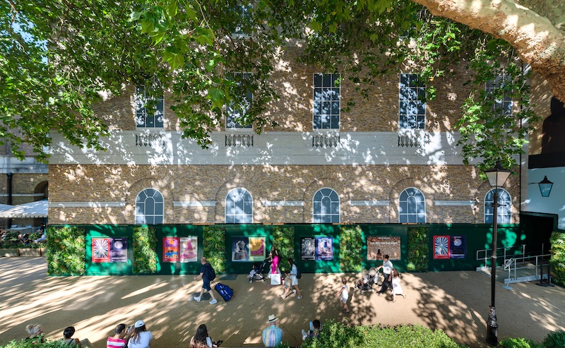Saatchi gallery building wrap by Embrace